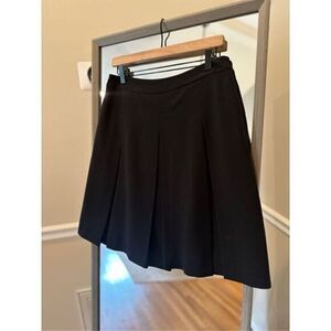 Nine West Black Pleated Skirt Size 2